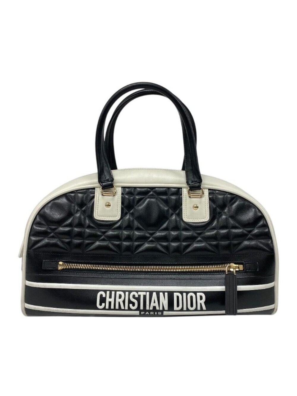 Dior Vibe Bow Sling Bag Cannage Purse Black